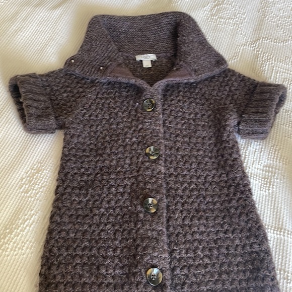 LOFT Wool Acrylic Alpaca sweater with short sleeves. - Picture 3 of 4